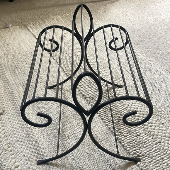 Wrought Iron Magazine Rack - Picture 4 of 8